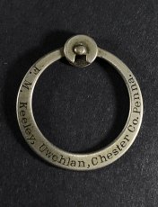 画像1: 【Pat.1869】  Nickeled-Brass"Rotating" Key Ring (1)