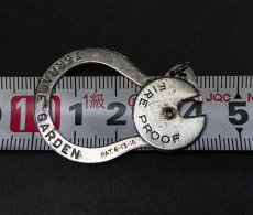 画像5:  【Pat.1916】 “FIRE PROOF" Steel Key Ring (5)