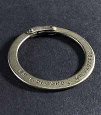 画像2: 【Pat.1880】  Nickeled-Brass"Double Lock" Key Ring (2)