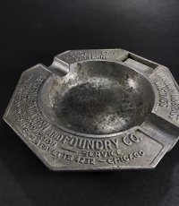 画像2: 1920-30's "ADVERTISING" Cast Aluminum Ashtray (2)