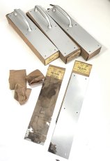 画像1: 1950’s Aluminum “Push & Pull” Door Handles  【マイナスネジ付き】 (1)