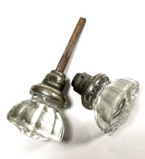 画像2: Antique "Glass" Doorknob  【片方のノブに難あり】 (2)