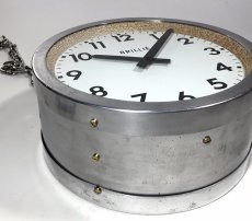 画像13: 1950's【BRILLIE】 “Double-Sided” French Factory Clock (13)