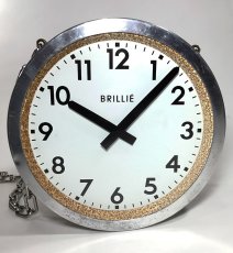 画像11: 1950's【BRILLIE】 “Double-Sided” French Factory Clock (11)