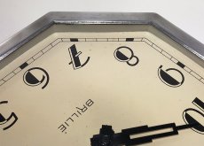 画像8: 1930's French【BRILLIE】Octagon Wall Clock (8)