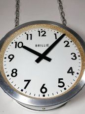 画像15: 1950's【BRILLIE】 “Double-Sided” French Factory Clock (15)