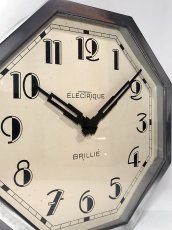 画像2: 1930's French【BRILLIE】Octagon Wall Clock (2)