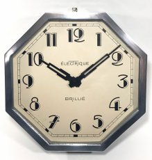 画像5: 1930's French【BRILLIE】Octagon Wall Clock (5)