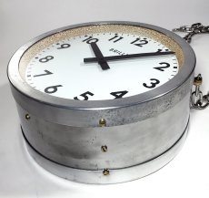 画像14: 1950's【BRILLIE】 “Double-Sided” French Factory Clock (14)