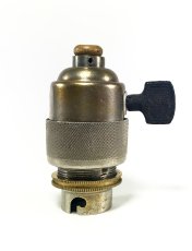 画像2: 1940-50's Nickeled-Brass Lamp Socket 【B22】 (2)