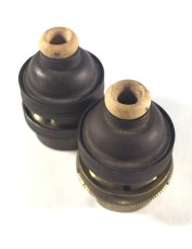 画像3: 1920-30's 2-set Brass Lamp Sockets 【B22】 (3)