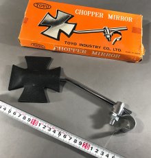 画像4: 1960-70's Chopper Maltese Cross Mirror (4)