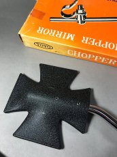 画像5: 1960-70's Chopper Maltese Cross Mirror (5)