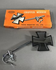 画像1: 1960-70's Chopper Maltese Cross Mirror (1)