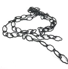 画像2: 1940's Black Steel Chain 【295cm - 長いです】 (2)
