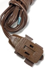 画像1: 1950-60's "Extension Cord" Bakelite 3-Outlet (1)