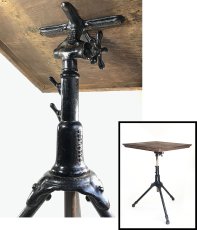 画像1: 1910's "Cast Iron" Adjustable Drafting Table (1)