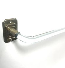 画像6: 1930〜40's "Art Deco" Glass Towel Bar 【Short】 (6)