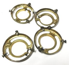 画像4: -＊残り2個＊-  1890-1910's Brass Shade fitters light fixture parts (4)