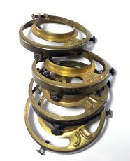 画像2: -＊残り2個＊-  1890-1910's Brass Shade fitters light fixture parts (2)