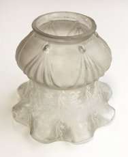 画像1: 1900-20's【Victorian】Frosted Glass Shade (1)