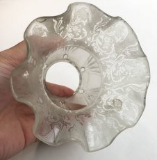 画像2: 1900-20's【Victorian】Frosted Glass Shade (2)