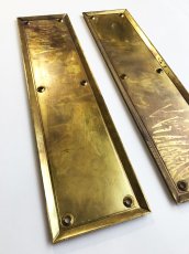 画像3: 1930-40's “HEAVY” Brass  Door Push Plates (3)