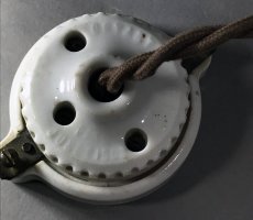 画像7:  1900-10's “ GECO.” Socket Pendant Lamp  (7)