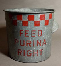 画像2: 1930's Purina Mills "CHECKER" Country Bucket ★Excellent Condition★ (2)