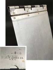 画像1: 1940's 【Wilson-Jones Co.】 "Machine Age" Aluminum Riveted BINDER (1)