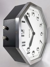 画像14: ☆BLACK & SILVER☆  1930's French "BRILLIE" Octagon Wall Clock 【超・Mint Condition】 (14)