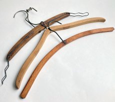 画像1: Antique Wood Hanger "3-Mix" Set  (1)