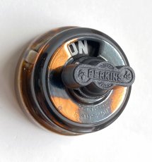 画像1: 1900-10's【PERKINS】Copper＆Porcelain Rotary Switch  Dead-Stock (1)