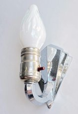 画像2: 1940-50's Chrome Candle Lamp  -＊残り一台＊- (2)