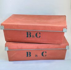 画像2: 1940's【Butler & Crispe】 Metal Framed Carded Storage Boxes (2)