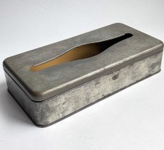 画像4: 1950's "SHABBY" Steel/TinTissue box (4)