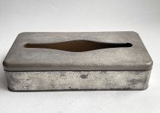 画像9: 1950's "SHABBY" Steel/TinTissue box (9)