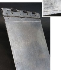 画像1: 1940's 【Wilson-Jones Co.】 "Machine Age" Aluminum Riveted BINDER (1)