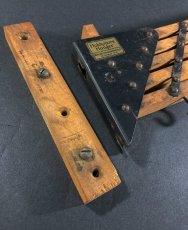 画像7: 1920-30's "Holds more Hanger" Wood＆STEEL Folding Hanger (7)
