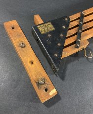 画像8: 1920-30's "Holds more Hanger" Wood＆STEEL Folding Hanger (8)