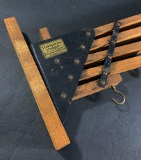 画像6: 1920-30's "Holds more Hanger" Wood＆STEEL Folding Hanger (6)