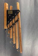 画像2: 1920-30's "Holds more Hanger" Wood＆STEEL Folding Hanger (2)