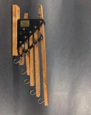 画像2: 1920-30's "Holds more Hanger" Wood＆STEEL Folding Hanger (2)