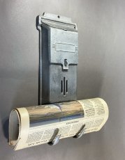 画像1: 1940's "Cast Aluminum" Wall Mount Mail Box  w/ Newspaper Holder (1)