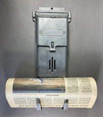 画像2: 1940's "Cast Aluminum" Wall Mount Mail Box  w/ Newspaper Holder (2)