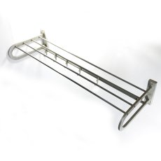 画像2: 1920-30's German Art Deco "Brushed-Aluminum" Shelf (2)