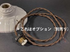 画像8: 1930-40's Art Deco Porcelain Bare Bulb Light (8)