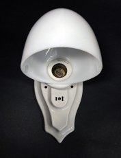 画像4: 1920's Art Deco "Porcelain＆Milk Glass" Bathroom Lamp (4)