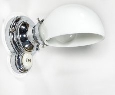 画像2: 1930's Art Deco "Chrome" Bathroom Lamp (2)