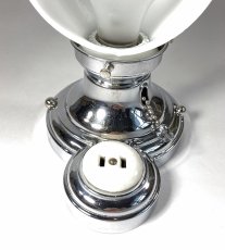 画像7: 1930's Art Deco "Chrome" Bathroom Lamp (7)